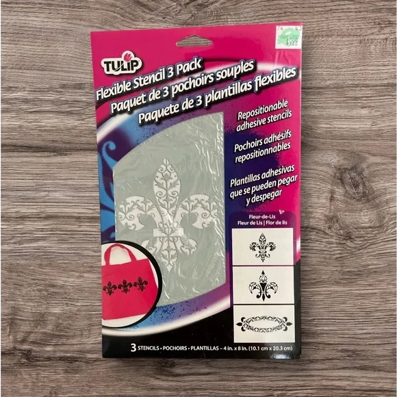 NIP Lot of 6 Arts & Craft Assorted Stencils - Picture 2 of 5